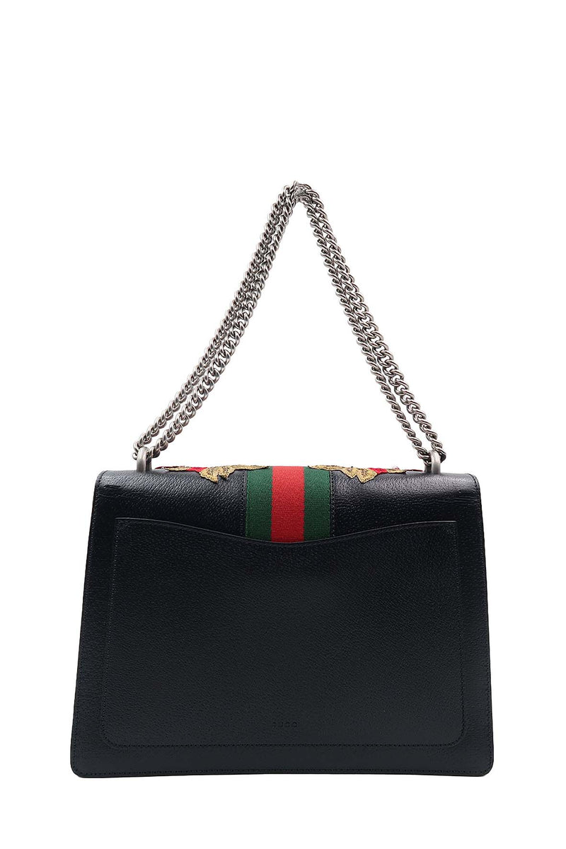 Medium Floral Embroidered Dionysus Black
