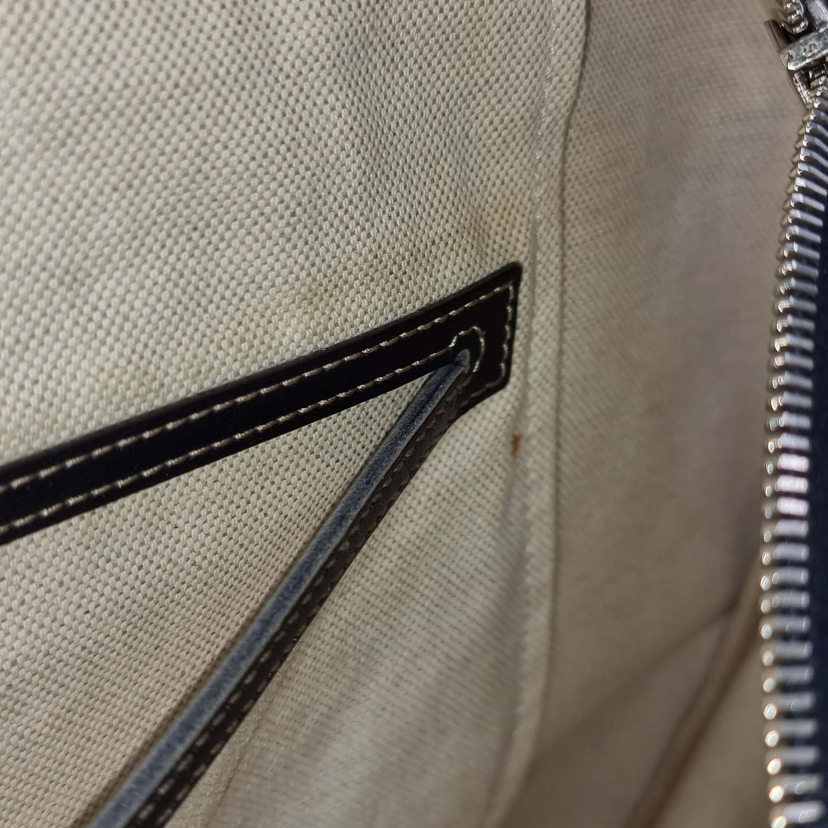 Medium GG Coated Canvas Tote Black Beige