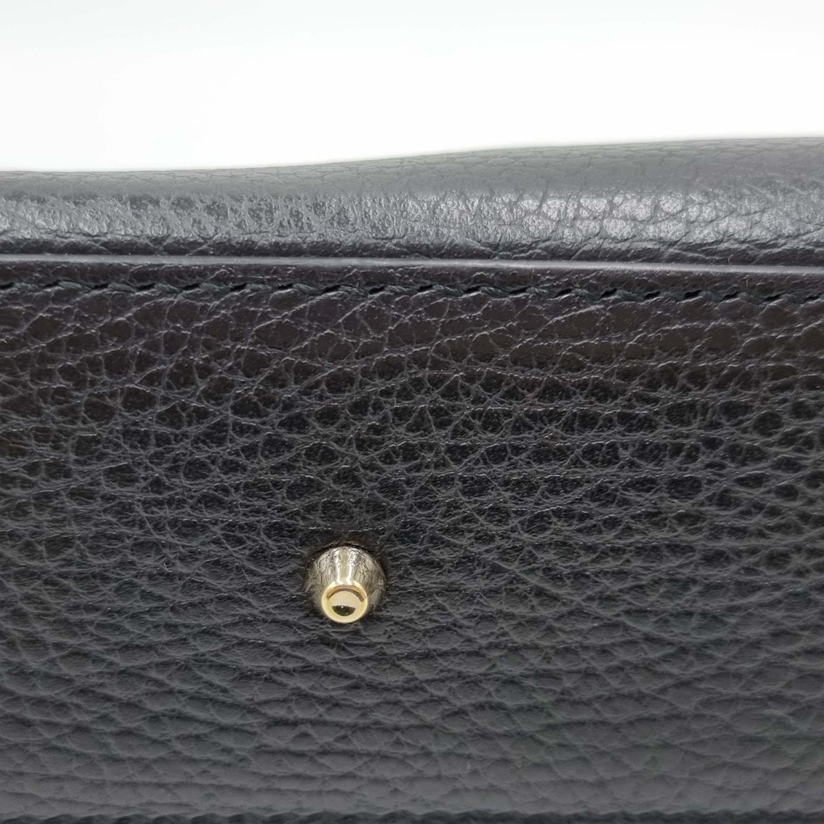 Interlocking GG Top Handle Shoulder Bag Black