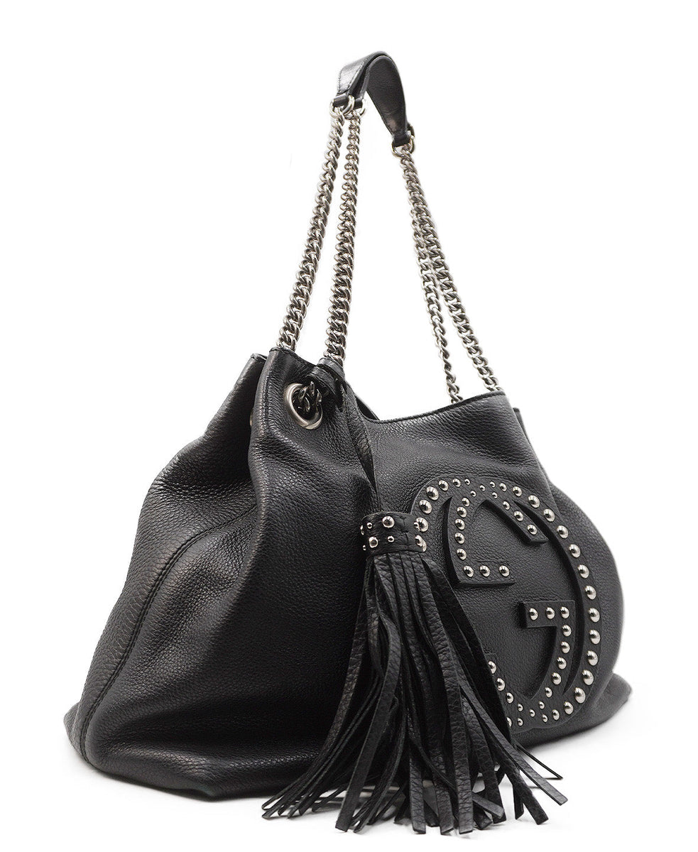 Medium Soho Shoulder Bag Black