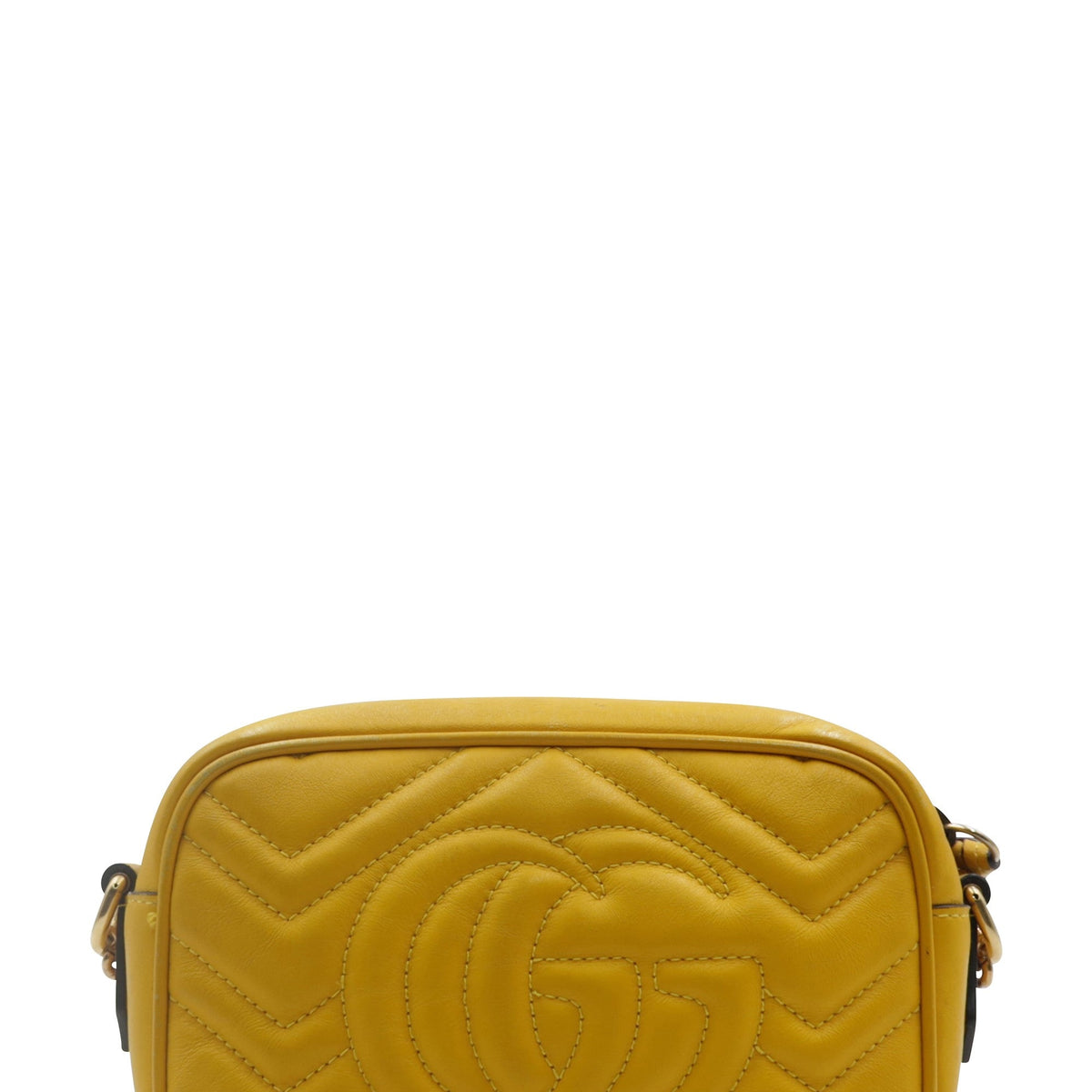 Mini GG Marmont Matelasse Camera Bag Yellow