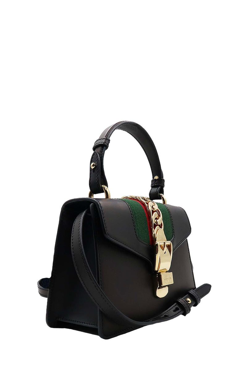 Mini Sylvie Top Handle Bag Black