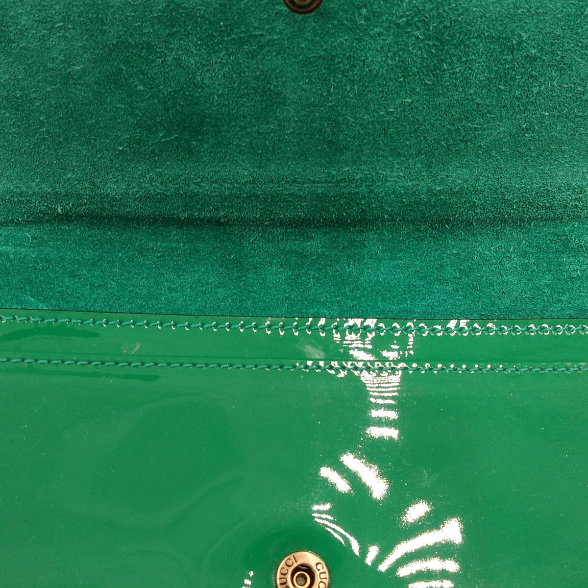 Patent Bright Bit Clutch Green