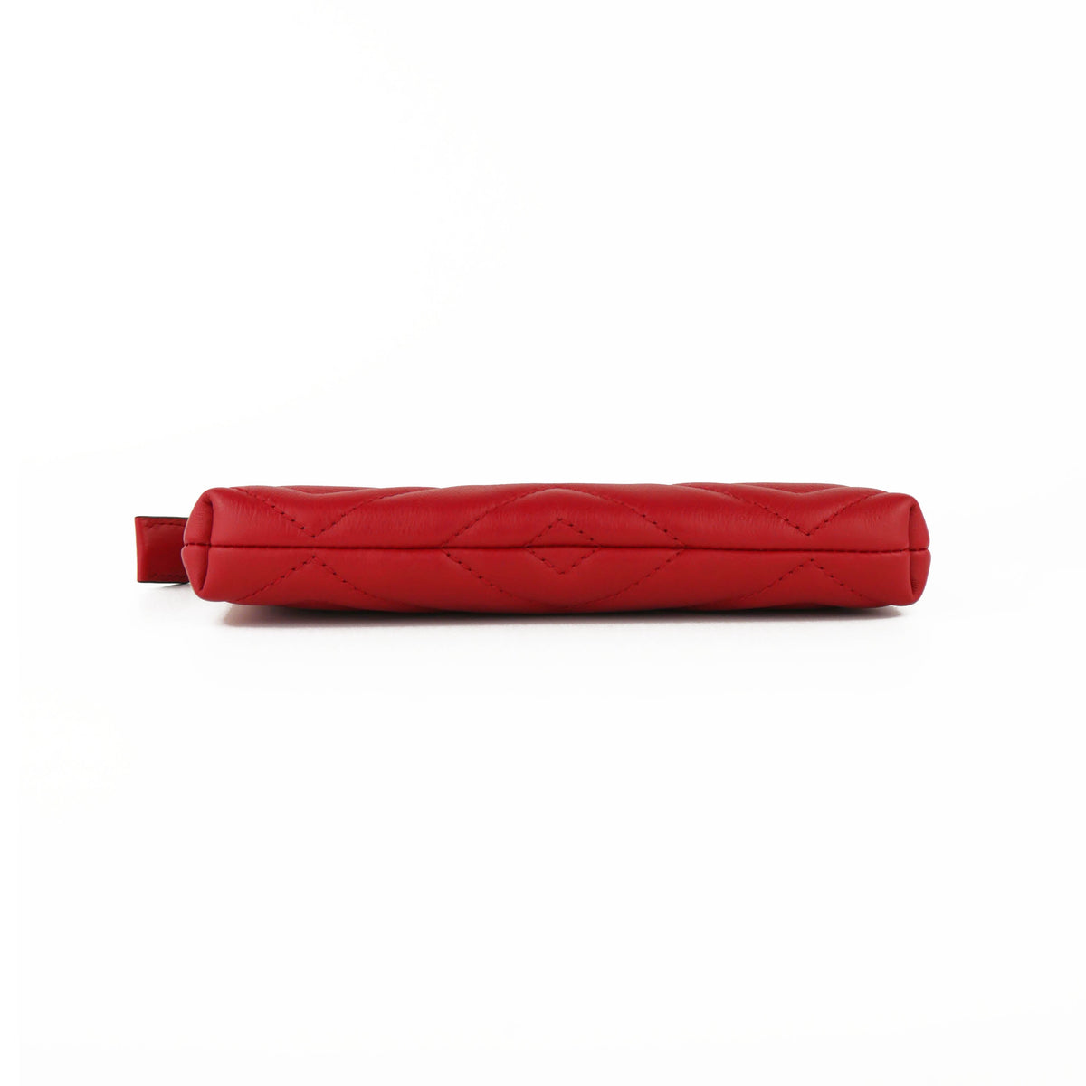 Gucci GG Red Quilted Wallet with Chain