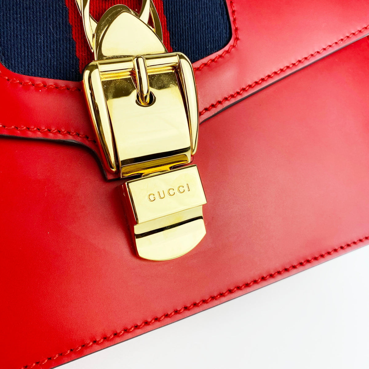 Gucci Sylvie Small Red Crossbody Bag