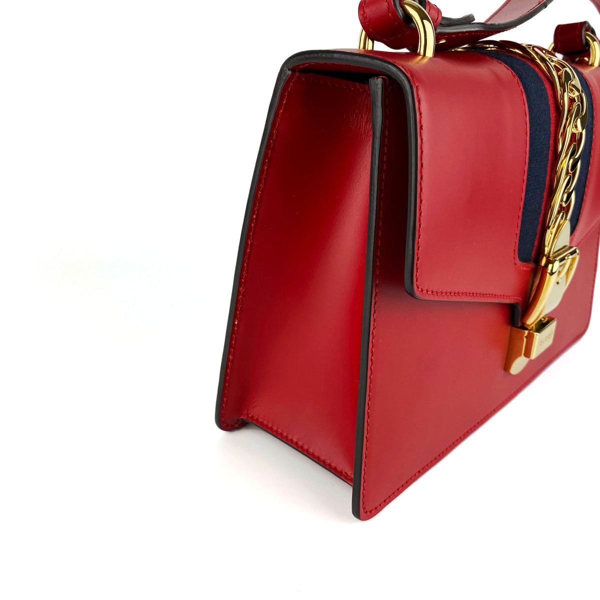Gucci Sylvie Small Red Crossbody Bag
