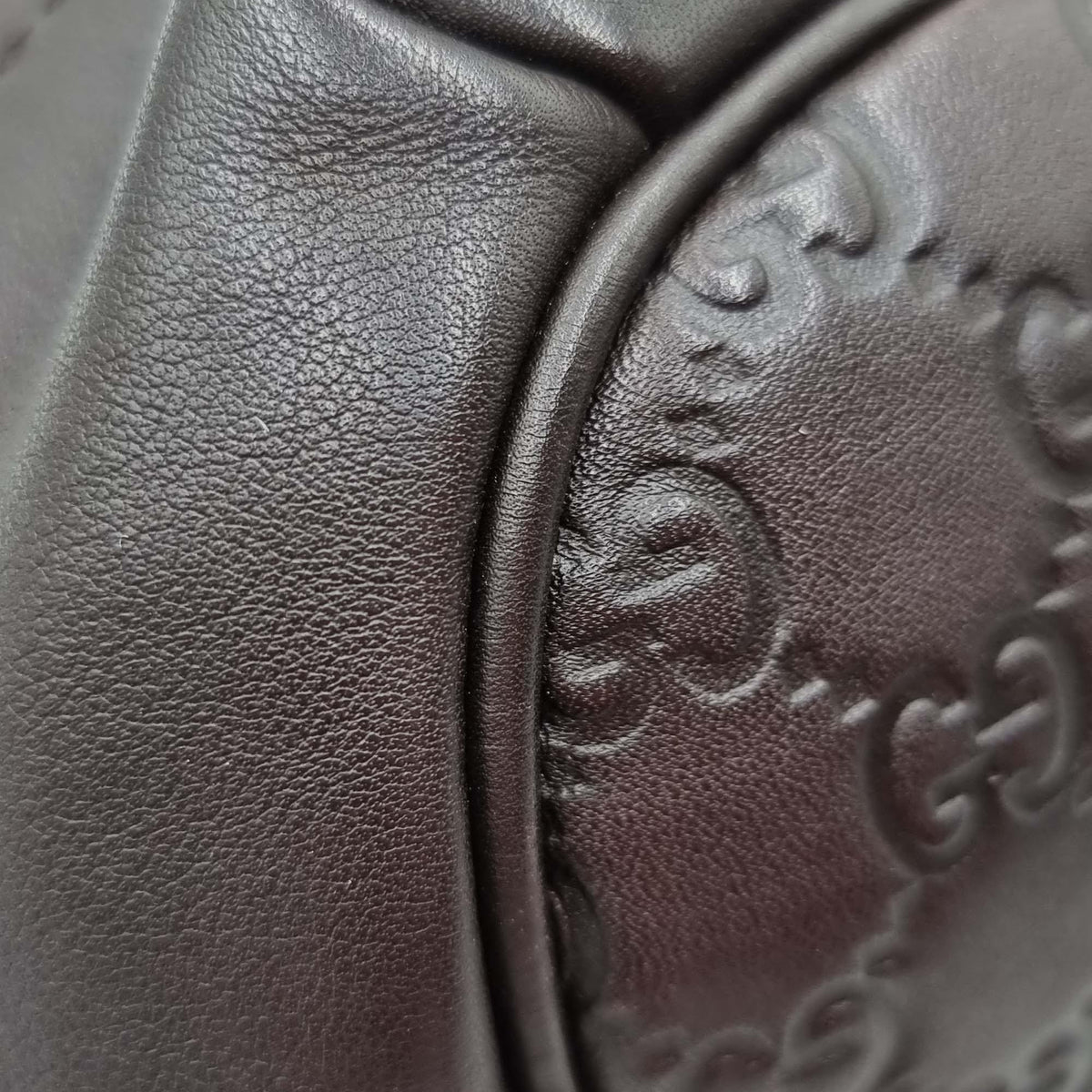 Signature Sukey Top Handle Bag Dark Brown