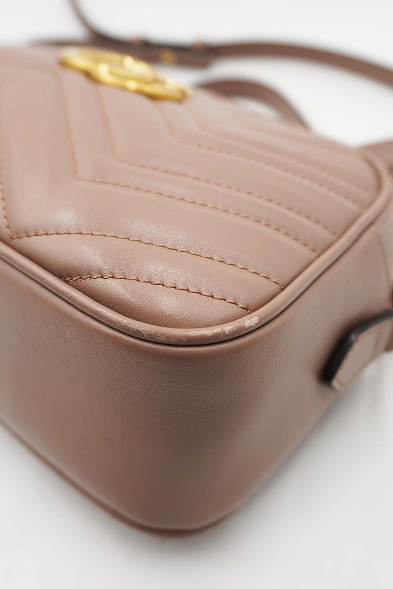 Small GG Marmont Matelasse Shoulder Bag Dusty Pink Dusty Pink