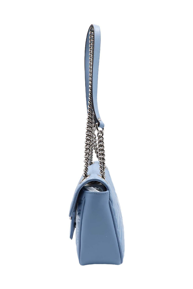 Small GG Marmont Matelasse Shoulder Bag Porcelain Light Blue