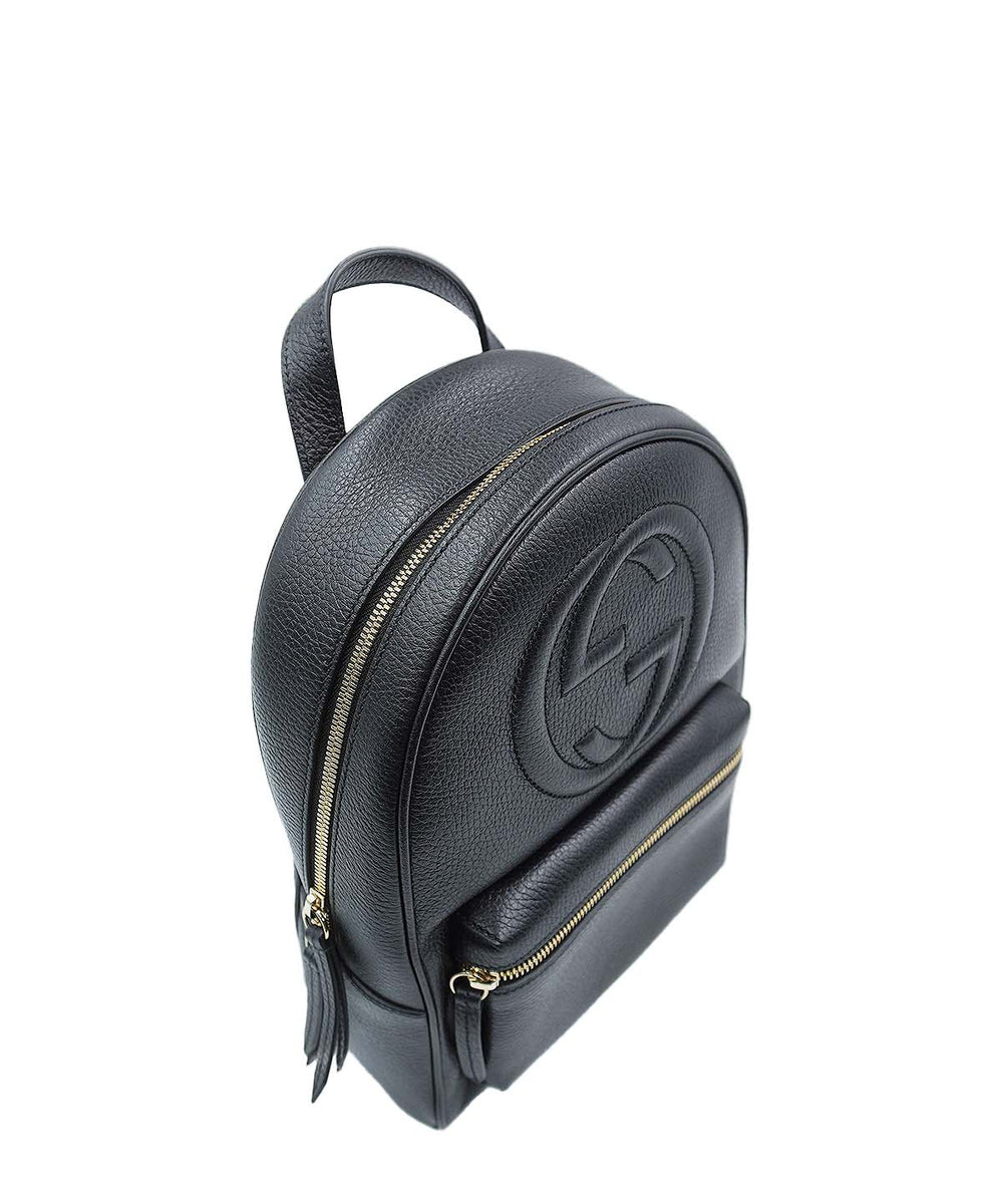 Soho Chain Backpack Leather Black