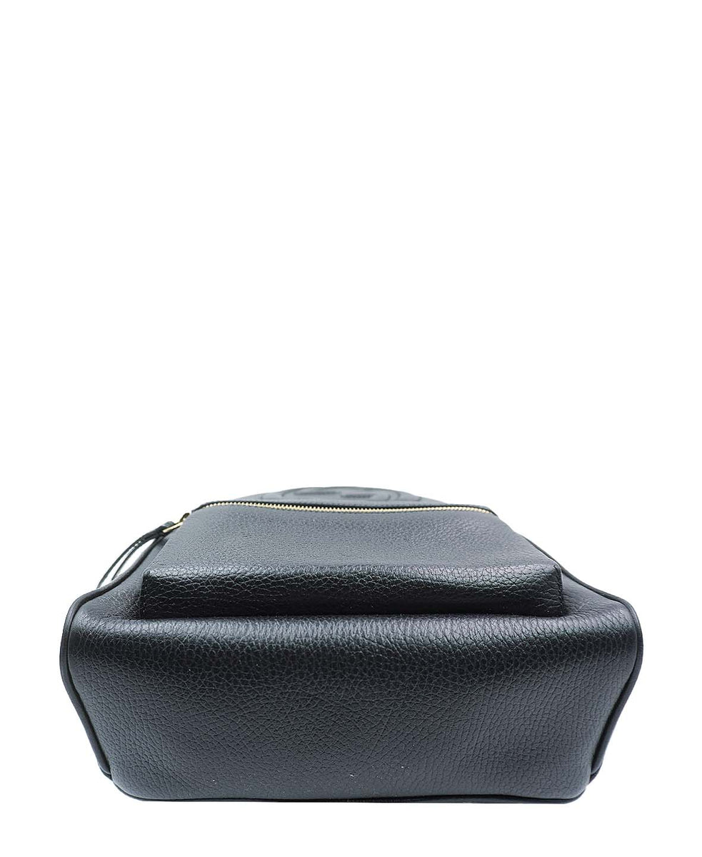 Soho Chain Backpack Leather Black