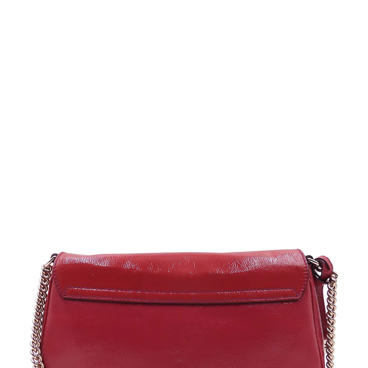 Soho Interlocking GG Flap Shoulder Bag Red