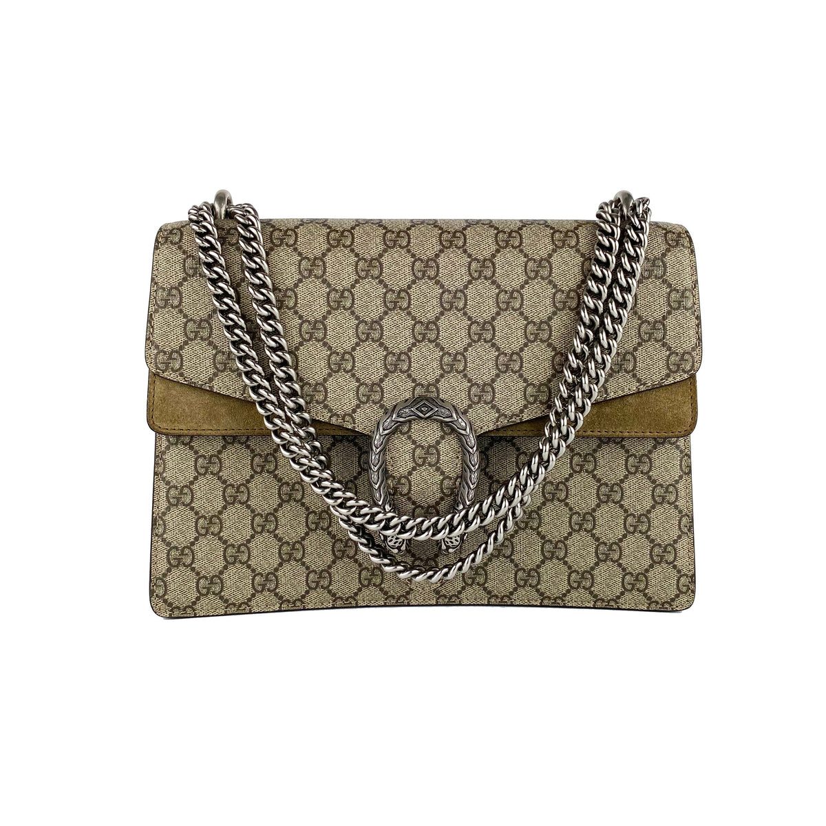 Gucci Dionysus Bag with Taupe Suede Trim