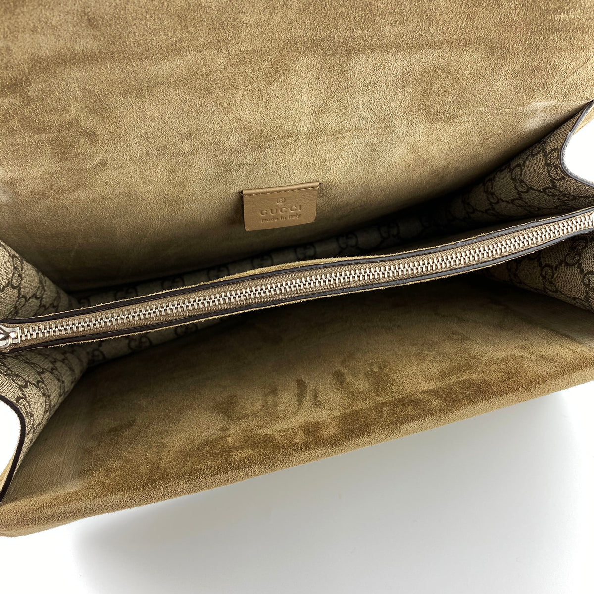 Gucci Dionysus Bag with Taupe Suede Trim