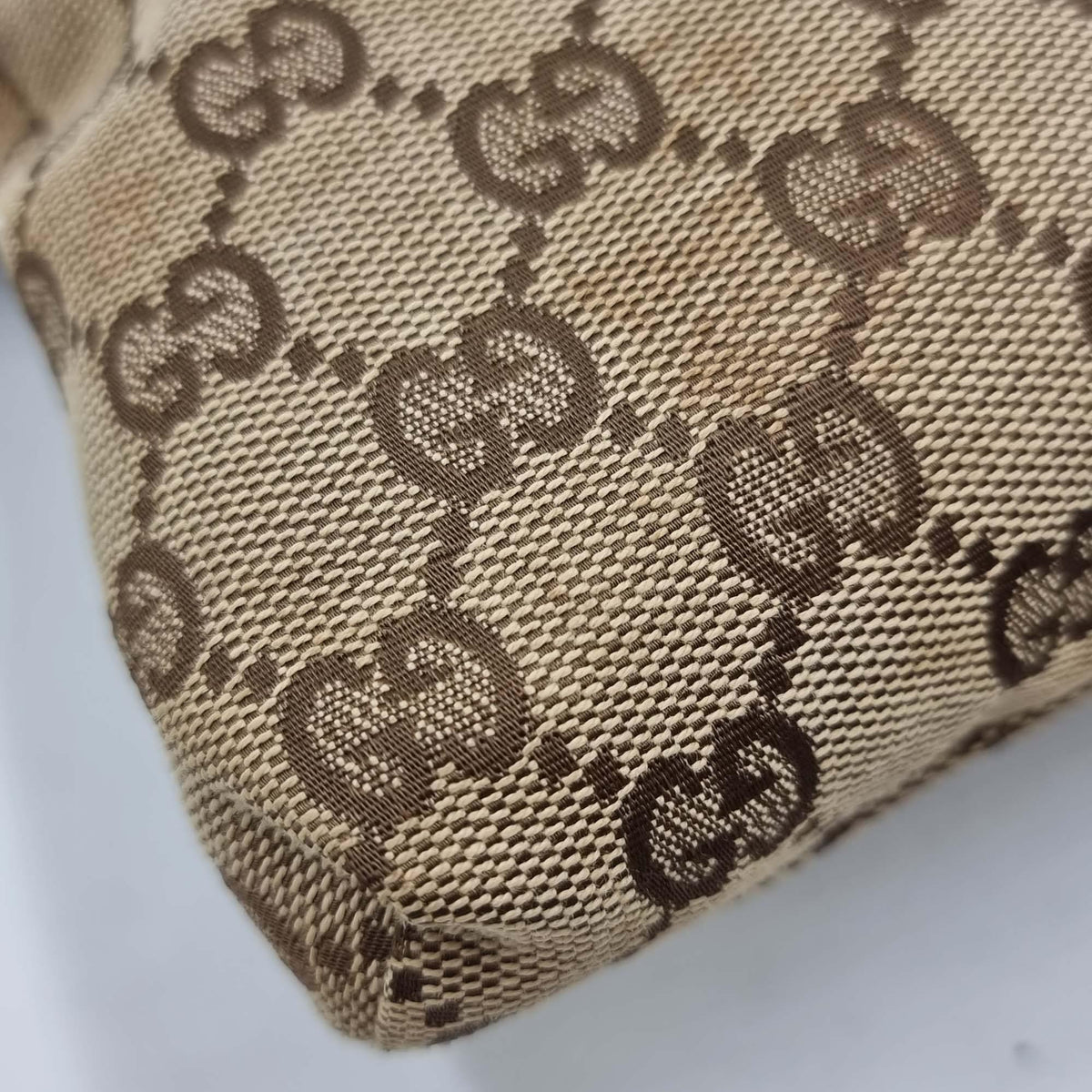 Vintage GG Supreme Belt Bag Brown
