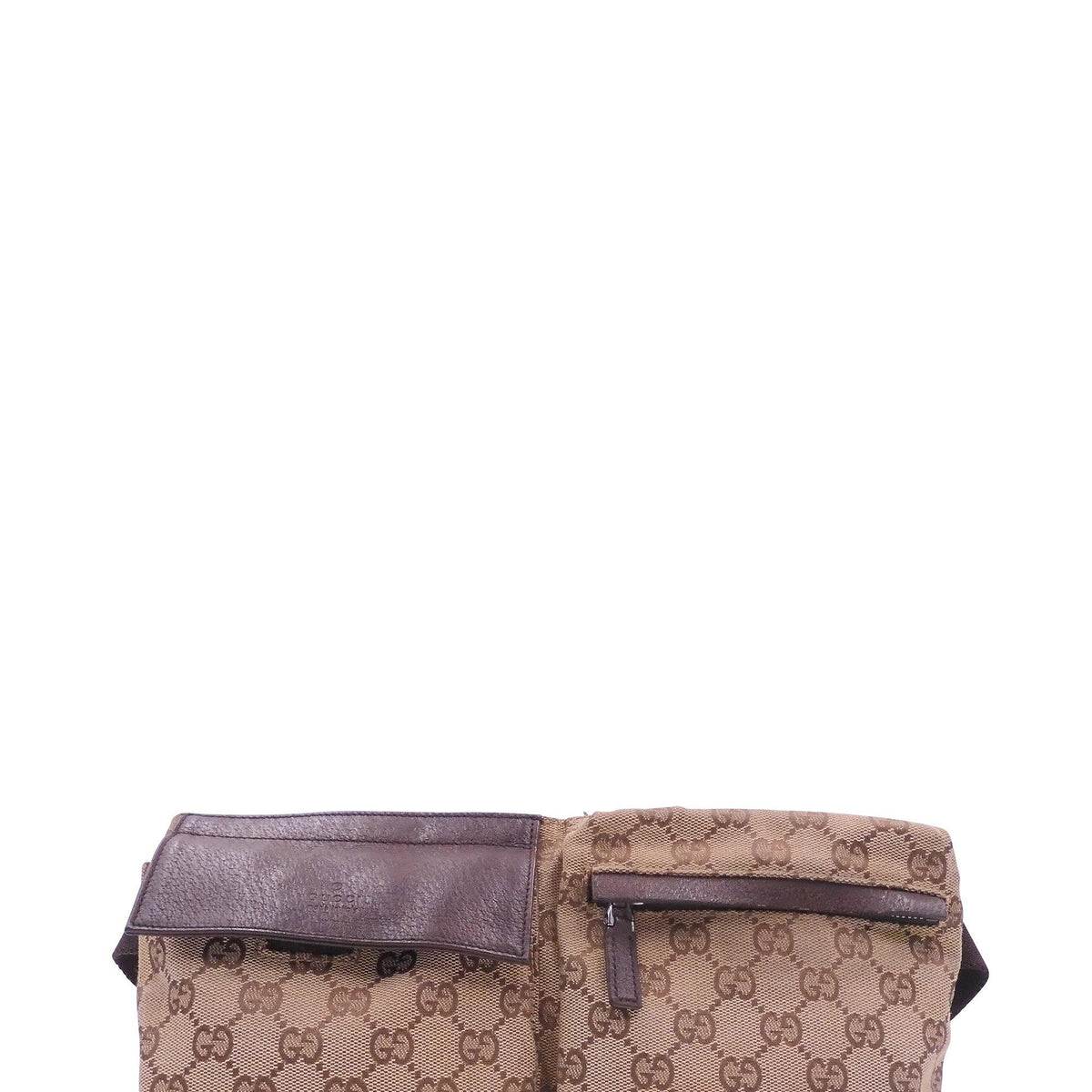 Vintage GG Supreme Belt Bag Brown