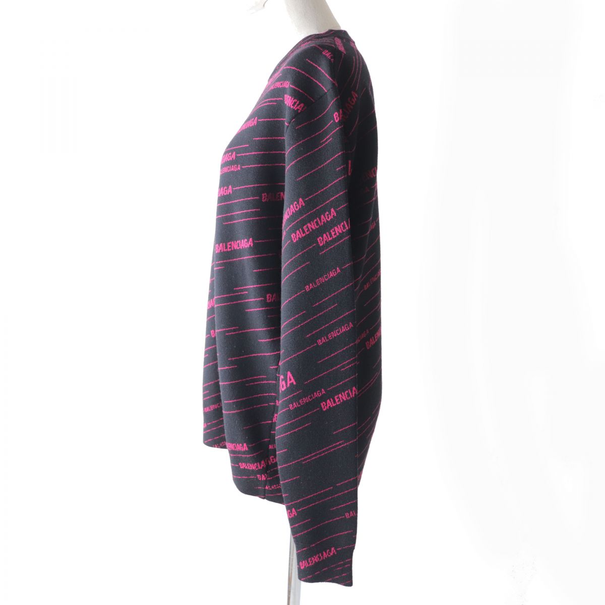 balenciaga Logo Jacquard Knit Sweater XS