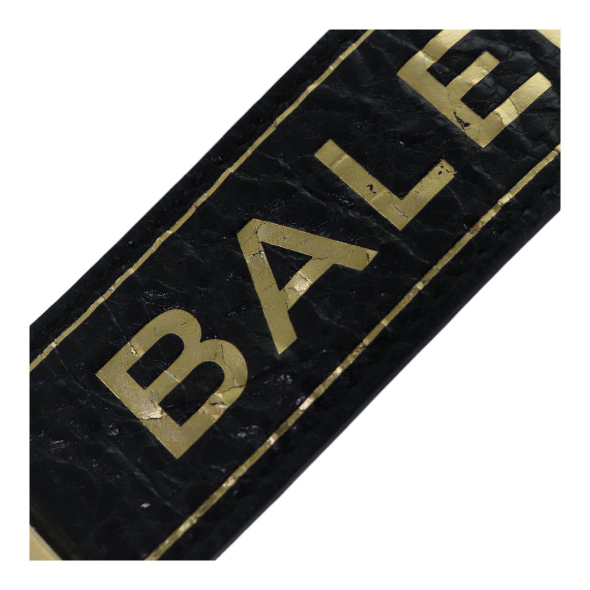 balenciaga Bangle Bracelet Leather Black 466597 Auth hk1591