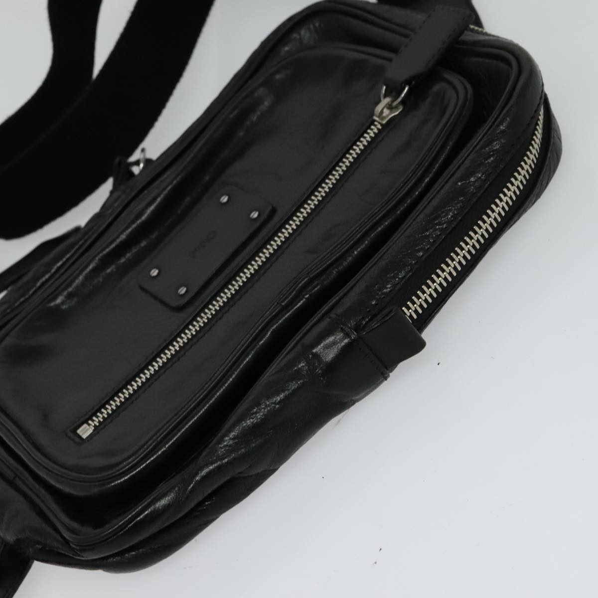 Chloe Paddington Body Bag Leather Black Silver hk2099
