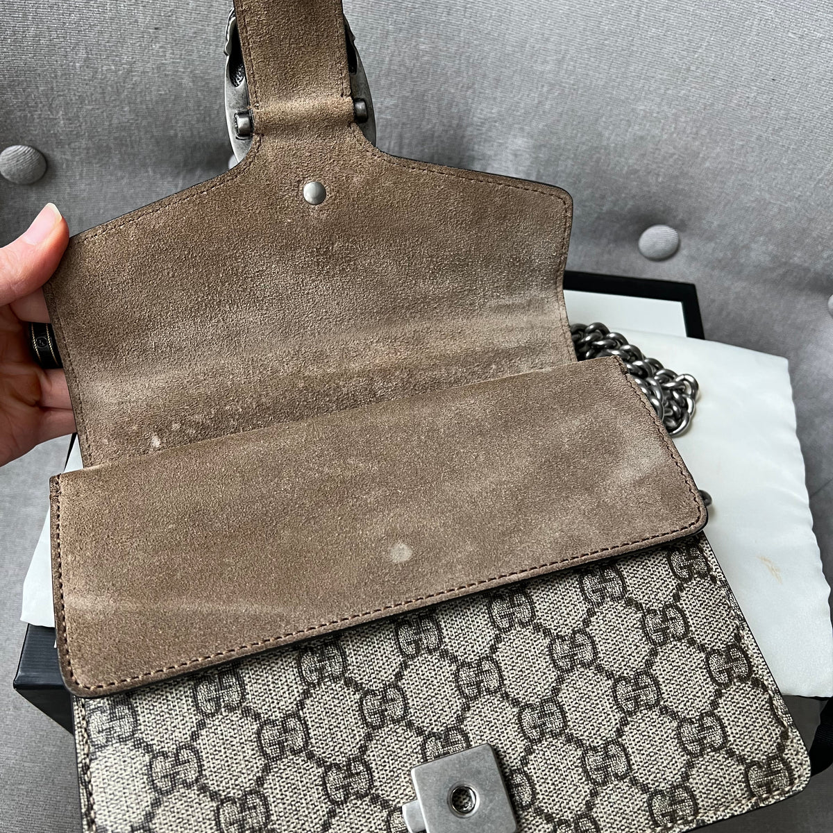 Gucci Dionysus GG Supreme Mini Shoulder Bag (RRP £1,750)