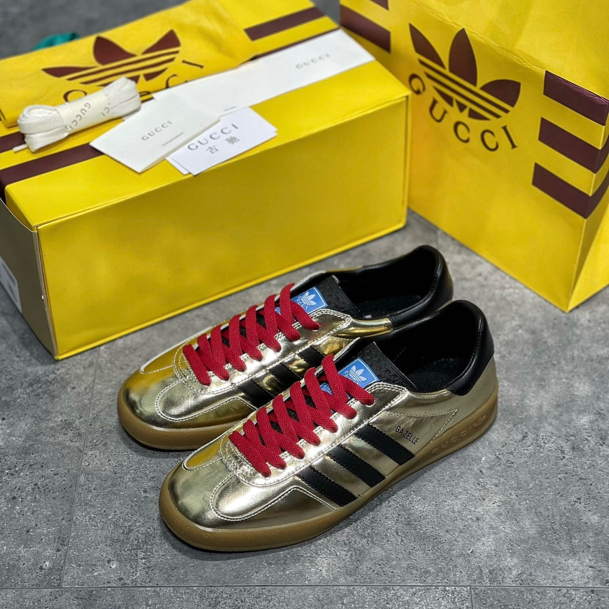 GG x ADID GAZELLE SNEAKER