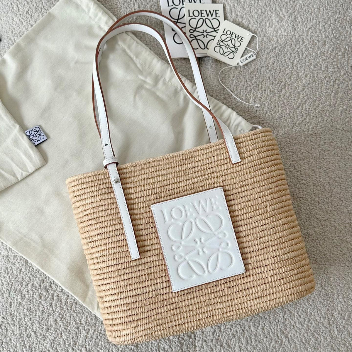 LOEW SMALL SQUARE BASKET BAG