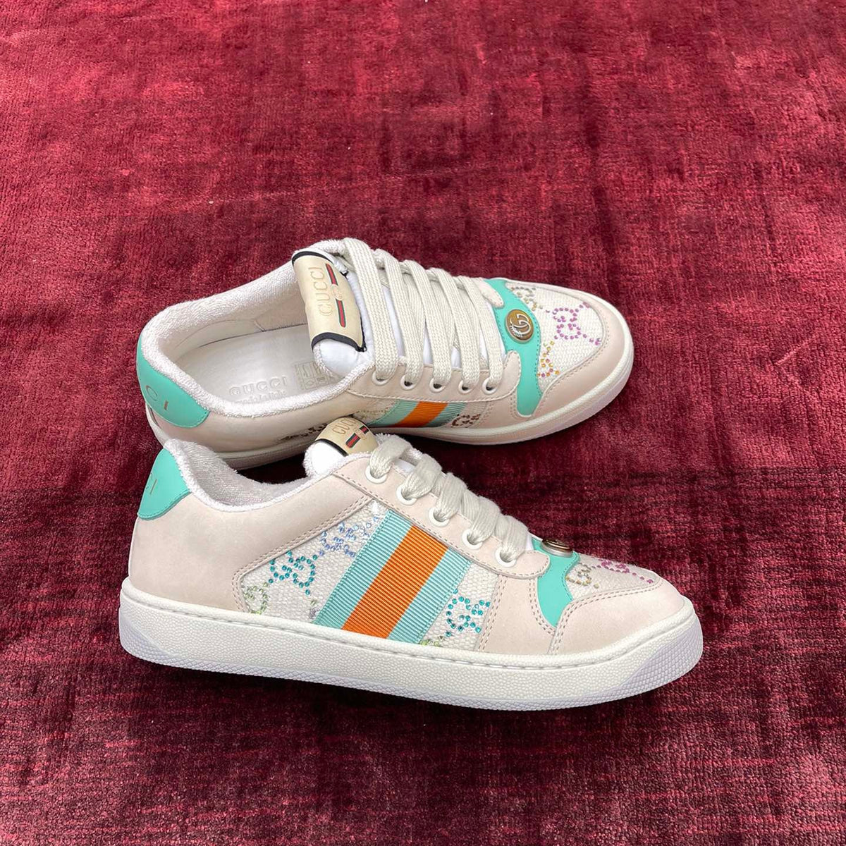 GG SCREENER LEATHER SNEAKERS