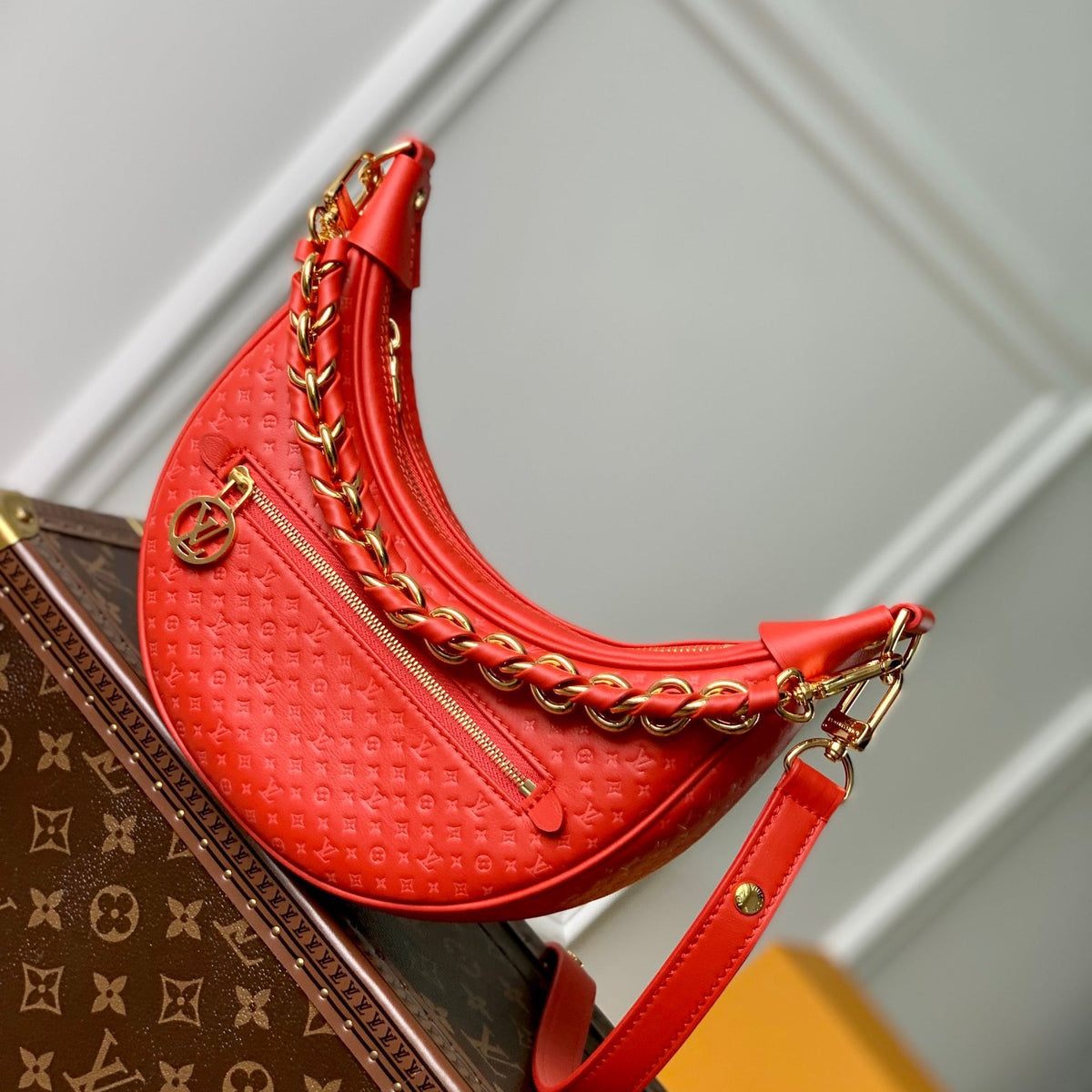 LOU LOOP BAGUETTE BAG