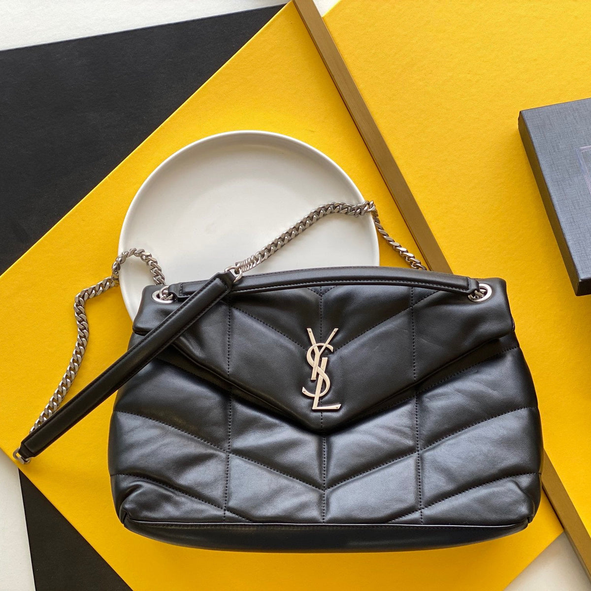 SL MEDIUM BAG IN QUILTED LAMBSKIN