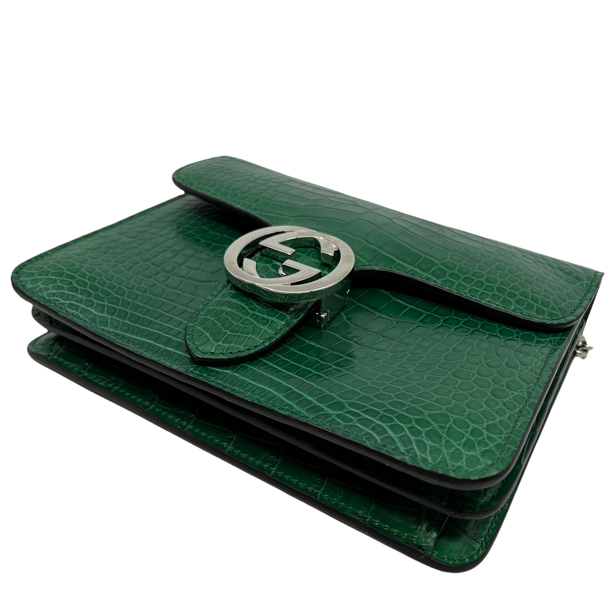 Gucci Dollar Crocodile Interlocking GG Bag