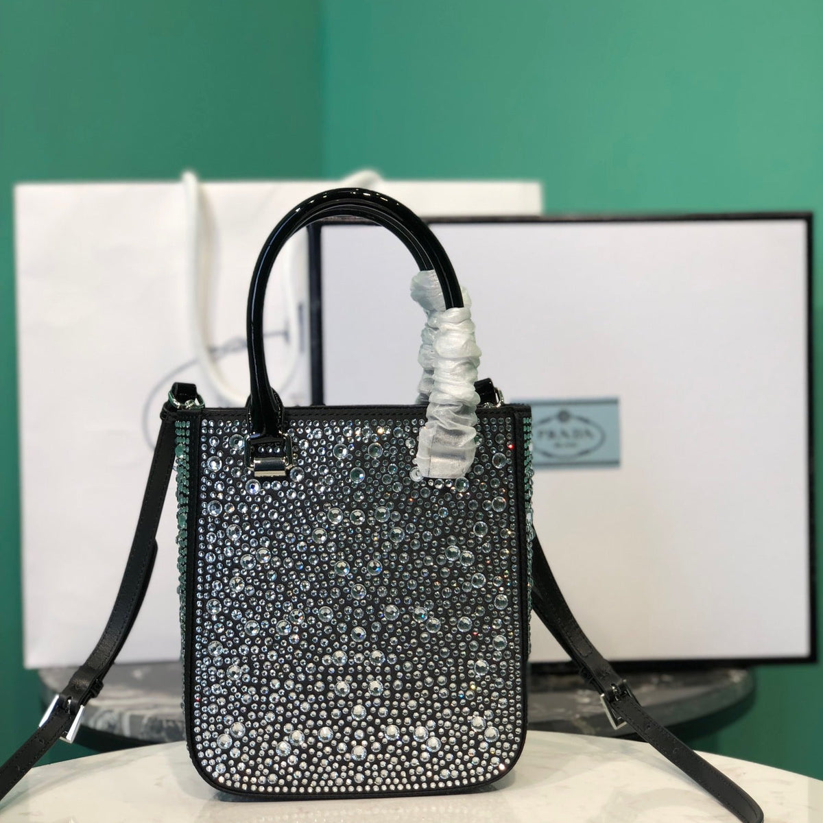 PD SMALL CRYSTAL TOTE BAG