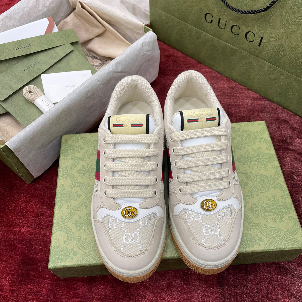 GG SCREENER LEATHER SNEAKERS