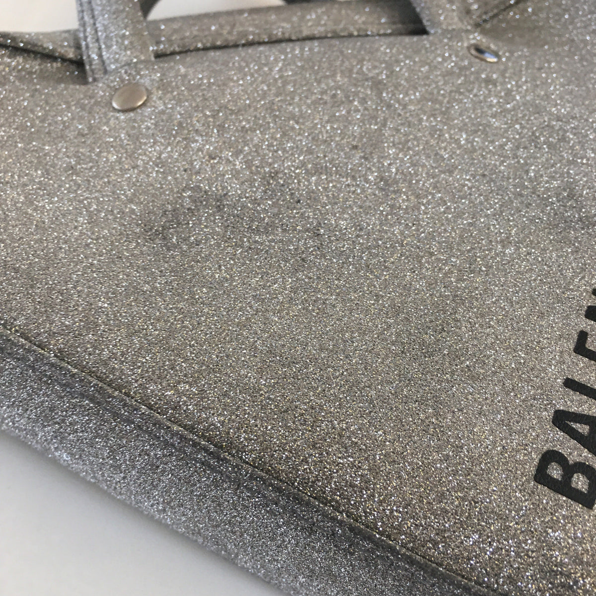 balenciaga Triangle Handbag in Metallic Leather