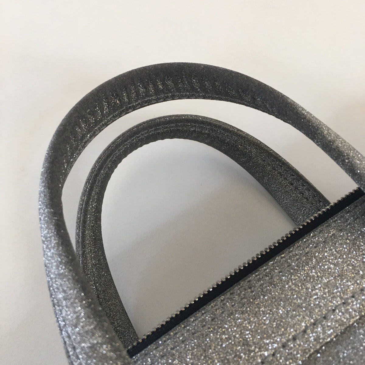 balenciaga Triangle Handbag in Metallic Leather
