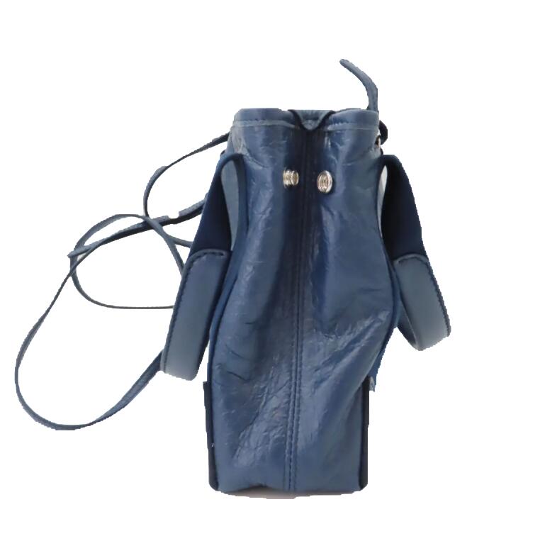 balenciaga Navy Cabas XS Leather Tote
