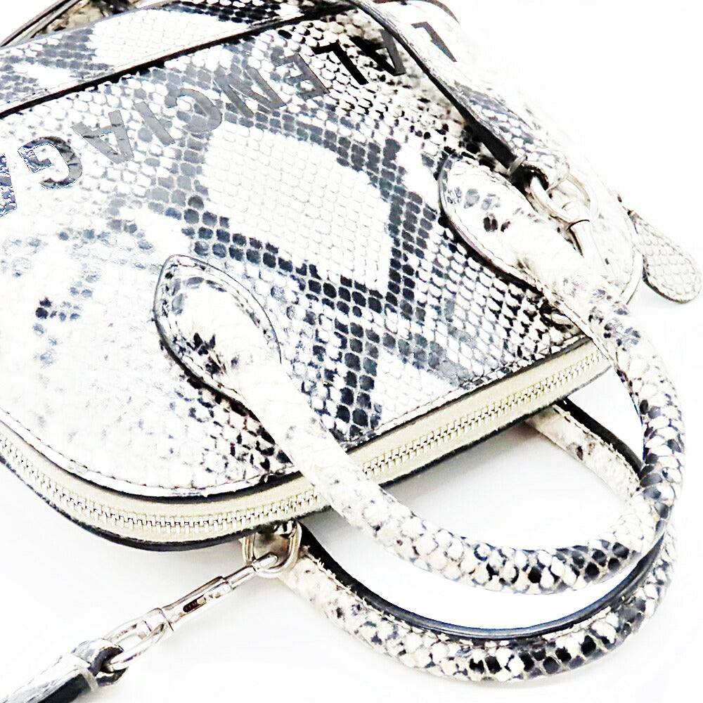 balenciaga Ville Top Handle XXS Python Embossed