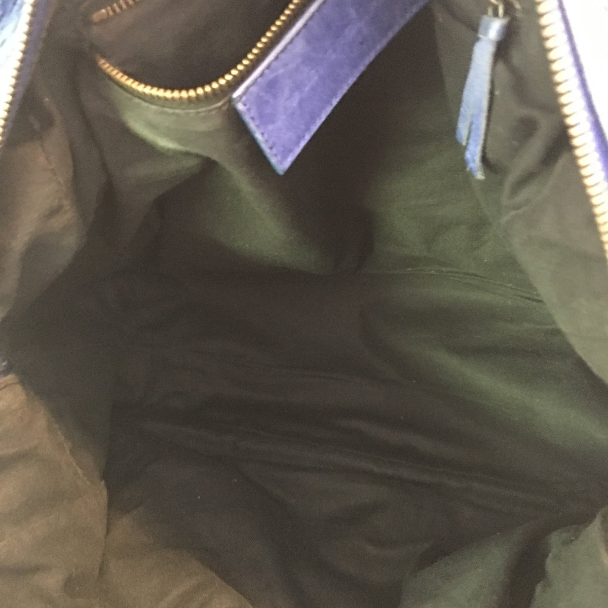 balenciaga The Street Handbag in Blue Leather