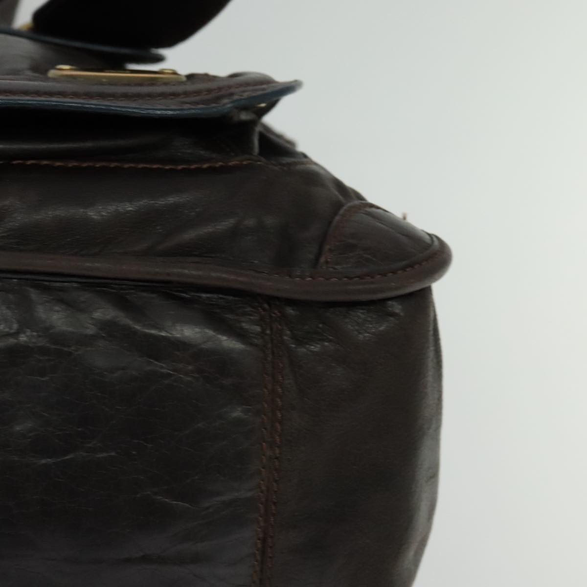 Chloe Bay Hand Bag Leather Brown ki5335