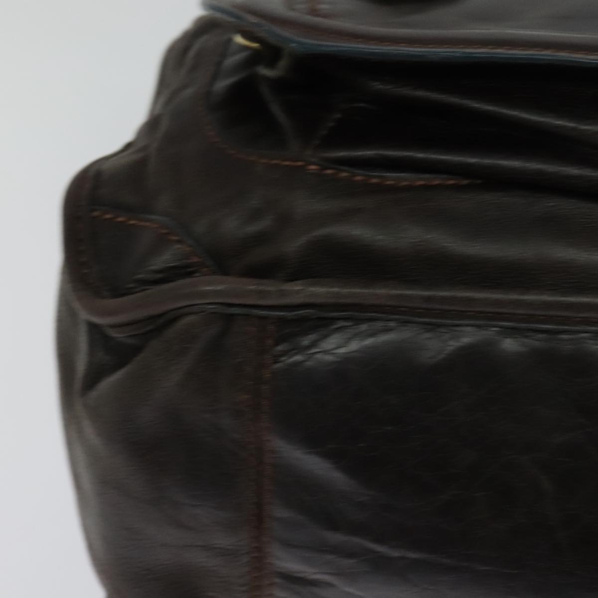 Chloe Bay Hand Bag Leather Brown ki5335