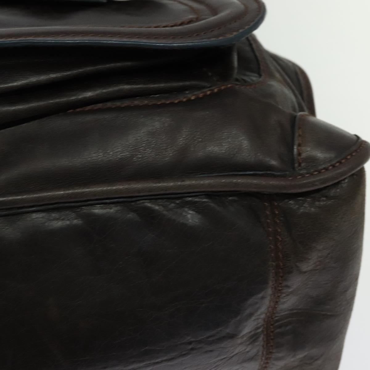 Chloe Bay Hand Bag Leather Brown ki5335