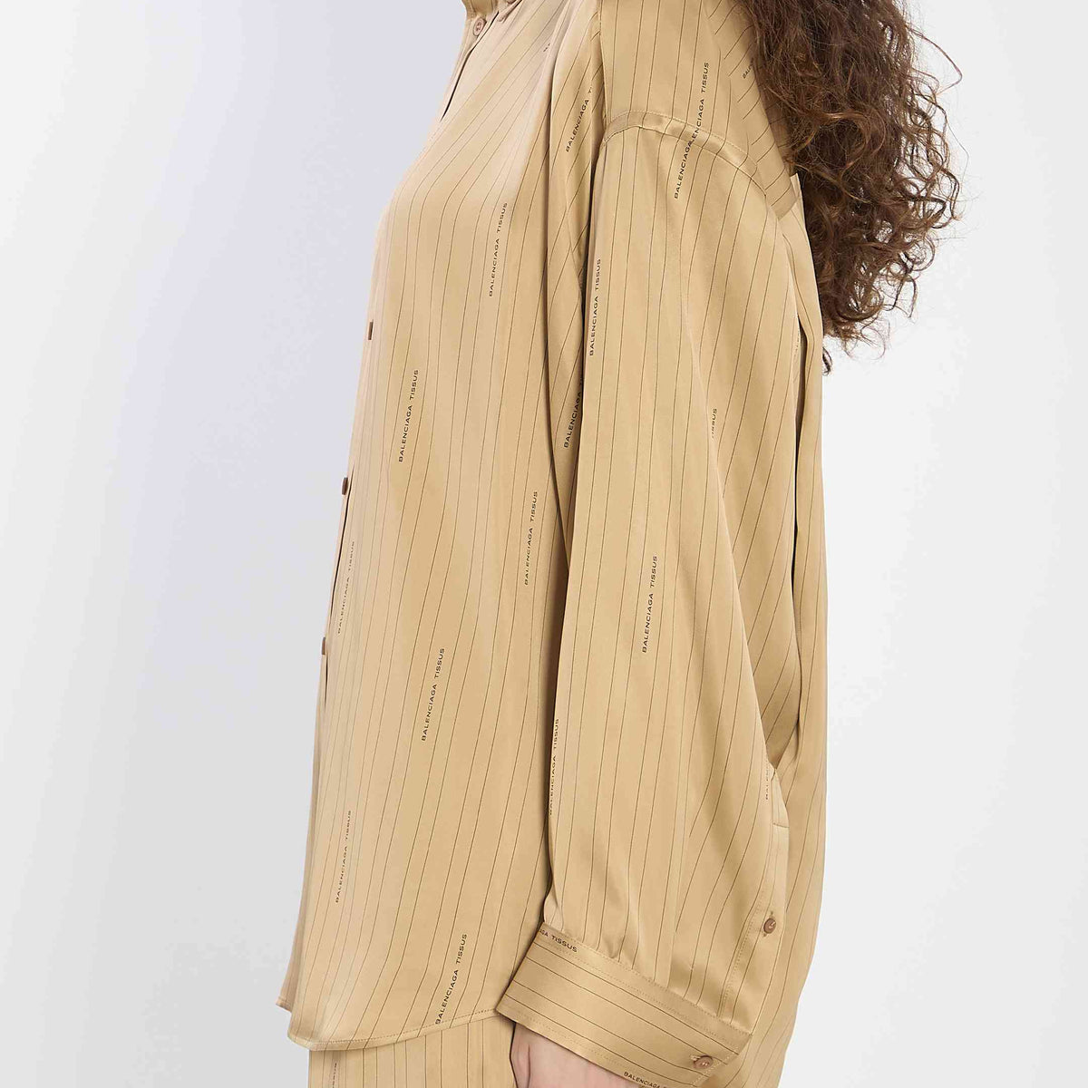 Balenciaga Women Satin Shirt