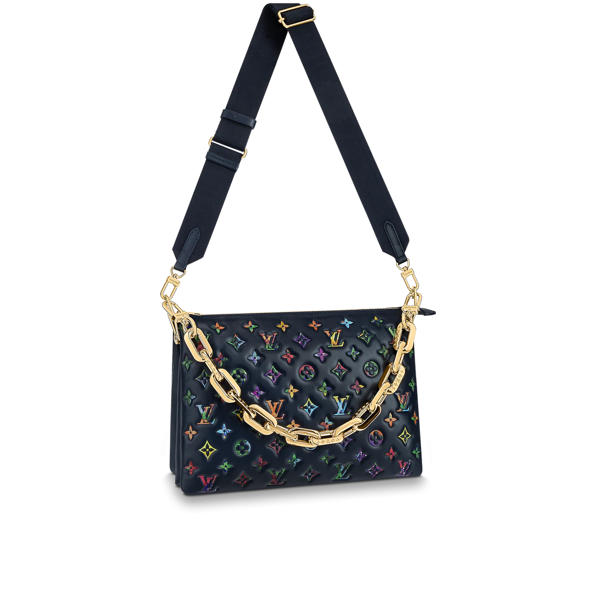 Coussin MM Bag Luxury -Navy- Leather Bag For Women