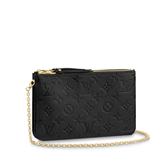 Louis Vuitton Double Zip Pochette Black
