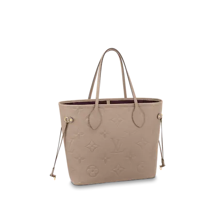 Neverfull MM Monogram Empreinte Leather In Grey