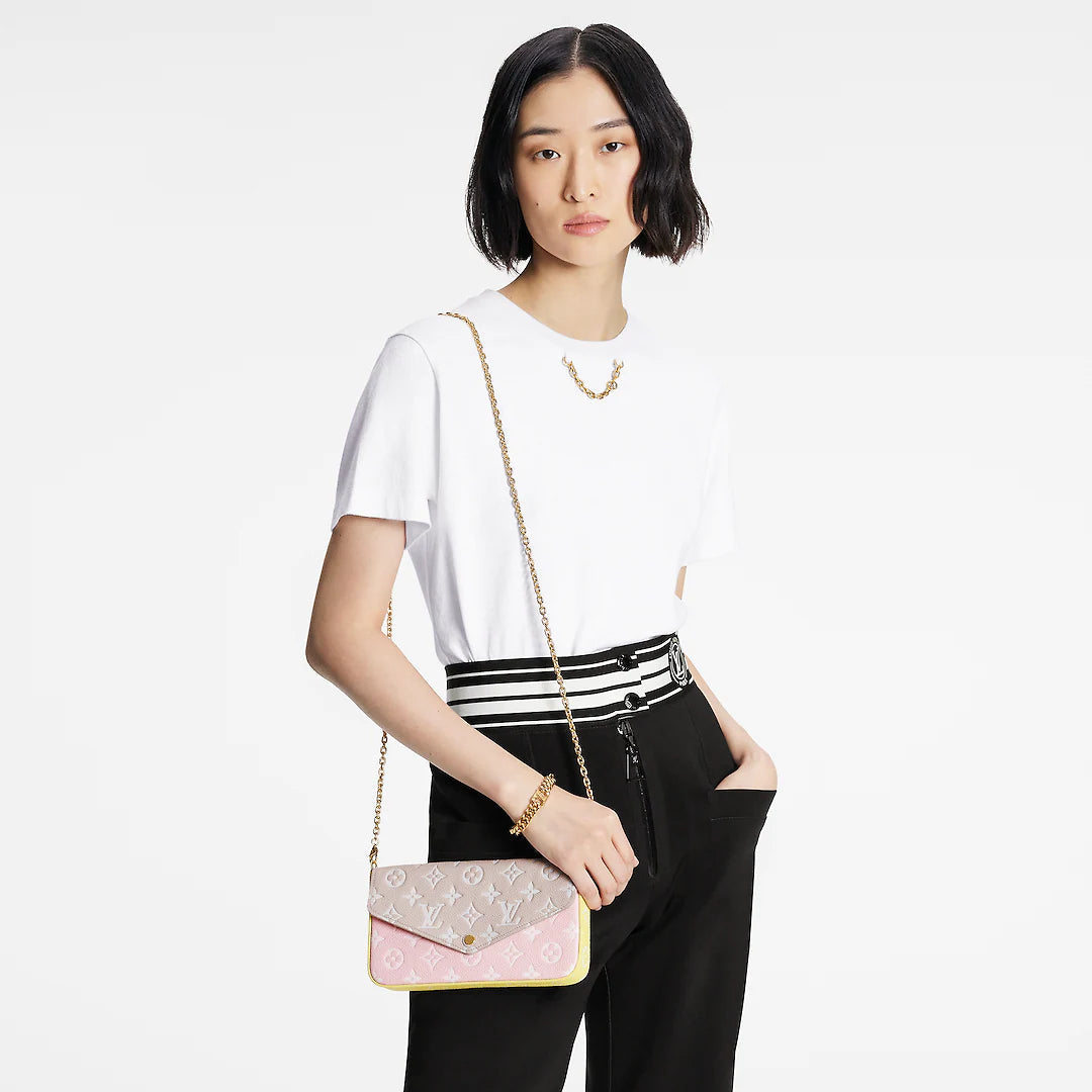 Ava’s Mode Pochette Félicie -Pink/Beige/Yellow