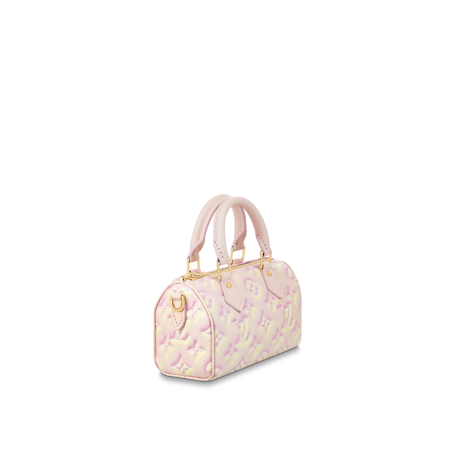 Louis Vuitton Speedy Nano -Pink- Monogram Empreinte Leather