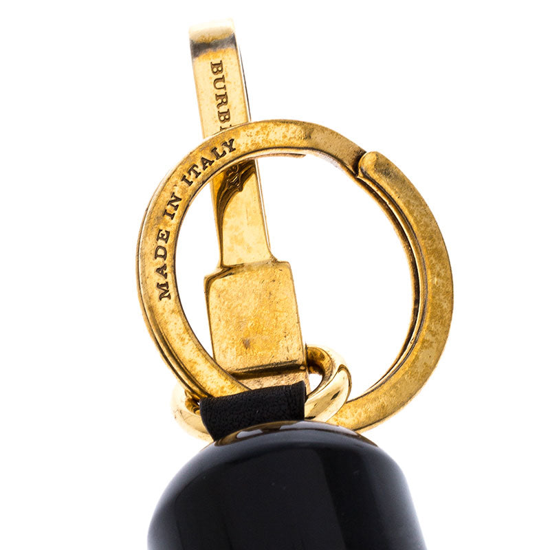 Top Quality Burberry Black and Red Royal Guard Gold Tone Bag Charm