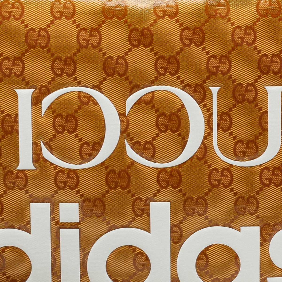 Adidas X Gucci Brown/Beige GG Crystal Canvas And Leather Medium Shoulder Bag