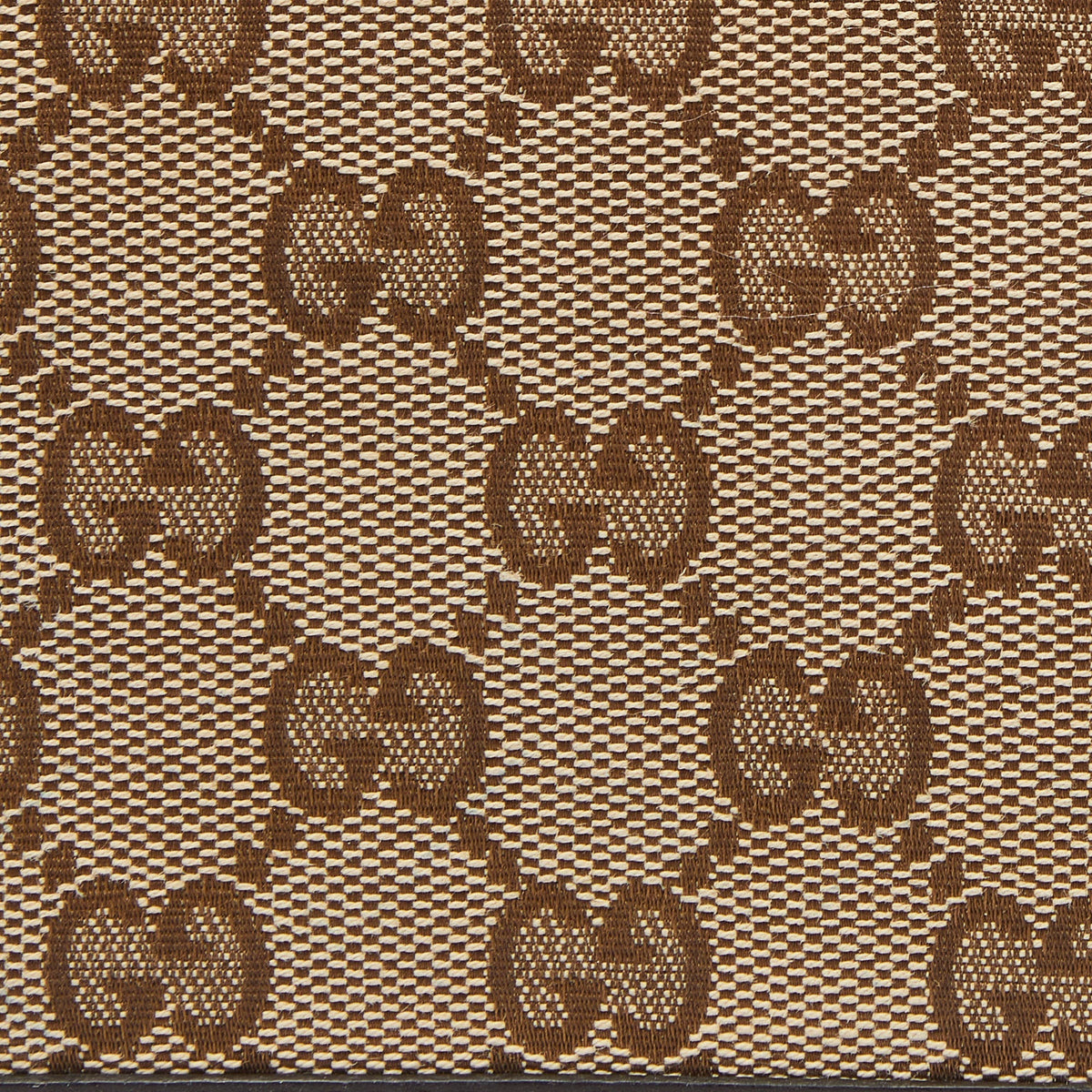GUCCI Beige/Brown GG Canvas and Leather Bifold Wallet