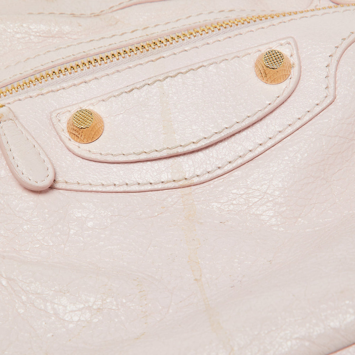 balenciaga Rouse Poudre Leather RGH Town Bag